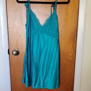 Victoria's Secret Teal Lace Chemise